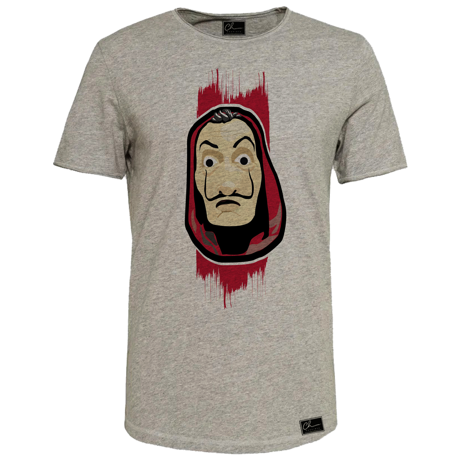 تی شرت آستین کوتاه مردانه مدل مانی هیست کد 0j0 147 رنگ طوسی