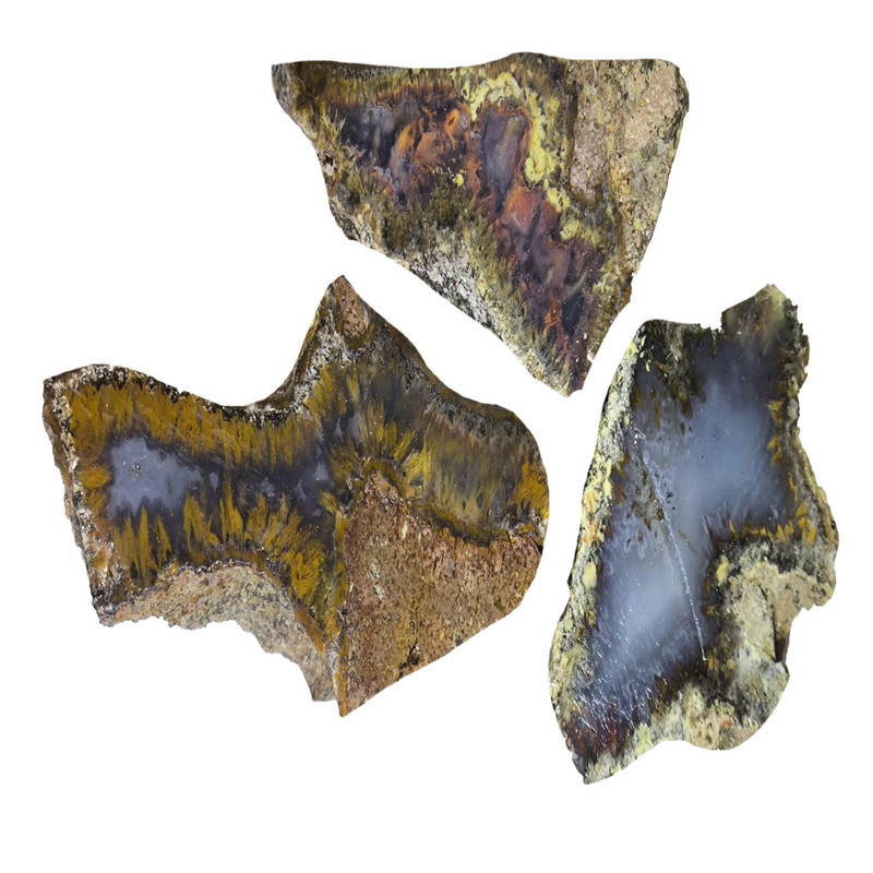 سنگ راف آمیتیست مدل عقیق شجر مجموعه 13 عددی