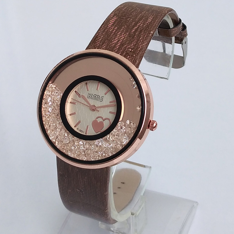 ساعت مچی عقربه ای دخترانه مدل دورشنی کد 420