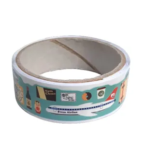 چسب نواری مدل واشی حاشیه دار طرح سفر عرض 1.5 سانتی متر