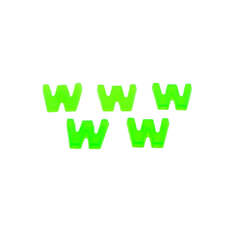 دکوری شاین مدل حرف انگلیسی حرف W کد 066 بسته 6 عددی