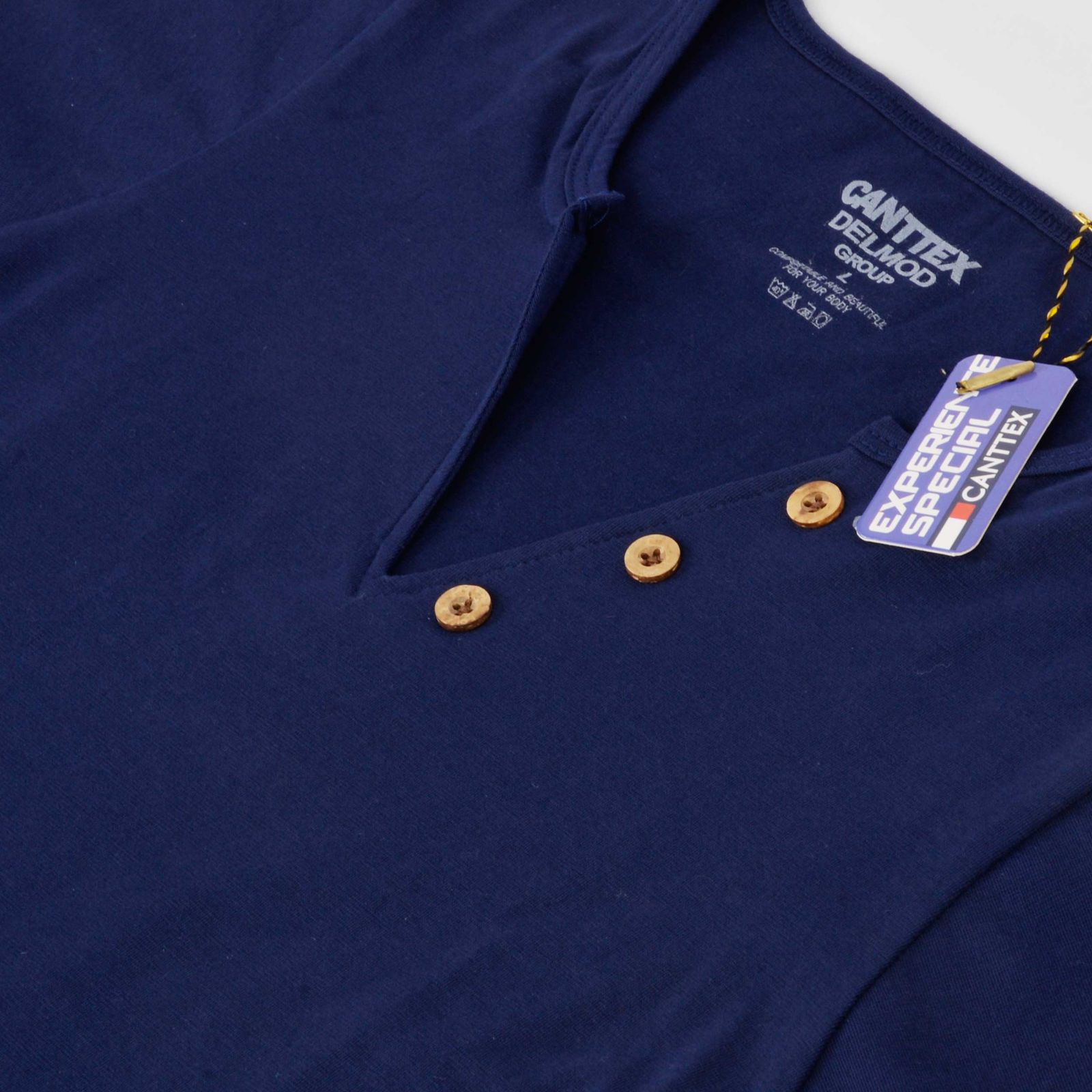 تی شرت آستین کوتاه زنانه کانتکس مدل 249009914 نخ پنبه رنگ سرمه ای - - 3