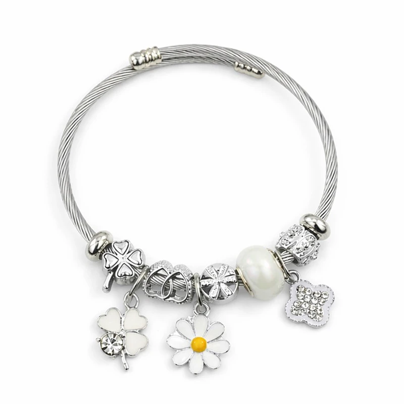 دستبند النگویی زنانه زودیکا مدل بابونه کد AAD969