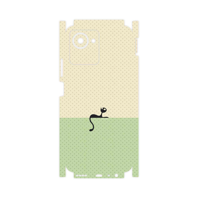 برچسب پوششی ماهوت مدل Minimal Internet Cat Icon-FullSkin مناسب برای گوشی موبایل ریلمی C30s