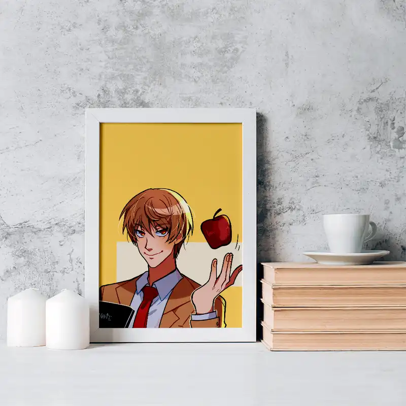 تابلو خندالو مدل لایت یاگاامی انیمه دفترچه مرگ کد 15763