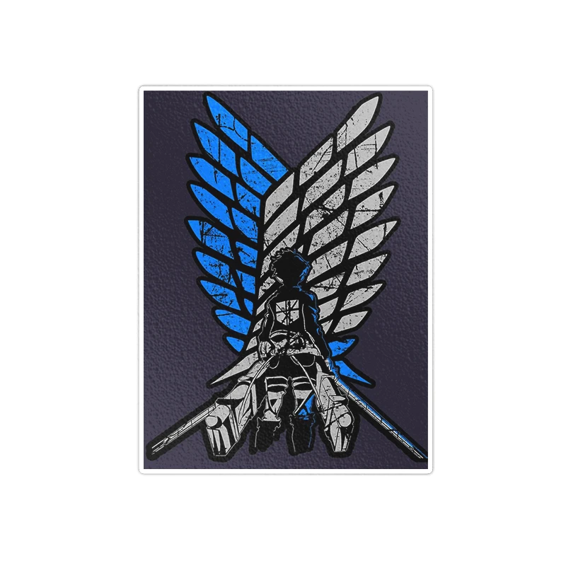    استیکر لپ تاپ ویندی دیزاین طرح attack on titan مدل vindi978