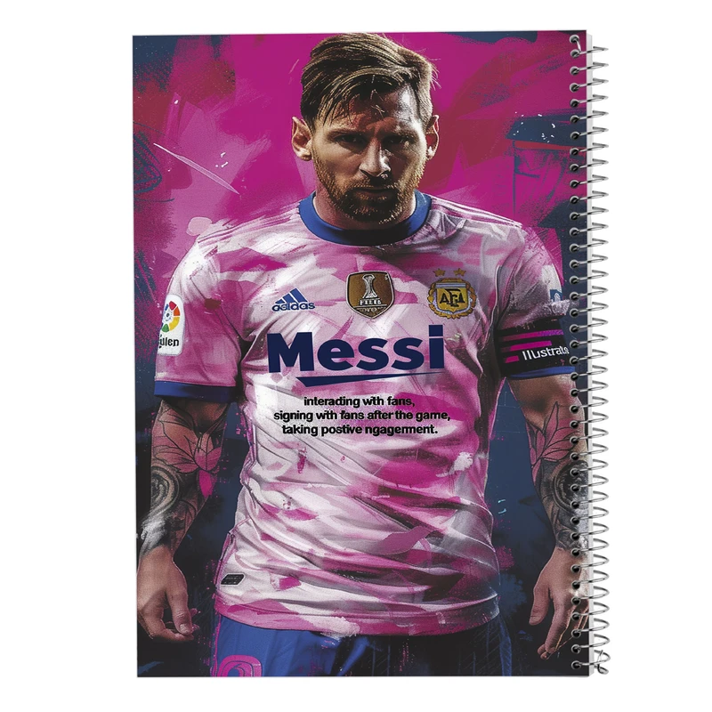 دفتر ژورنال نویسی 50 برگ مدوپد مدل نقطه ای طرح مسی messi کد DF14076