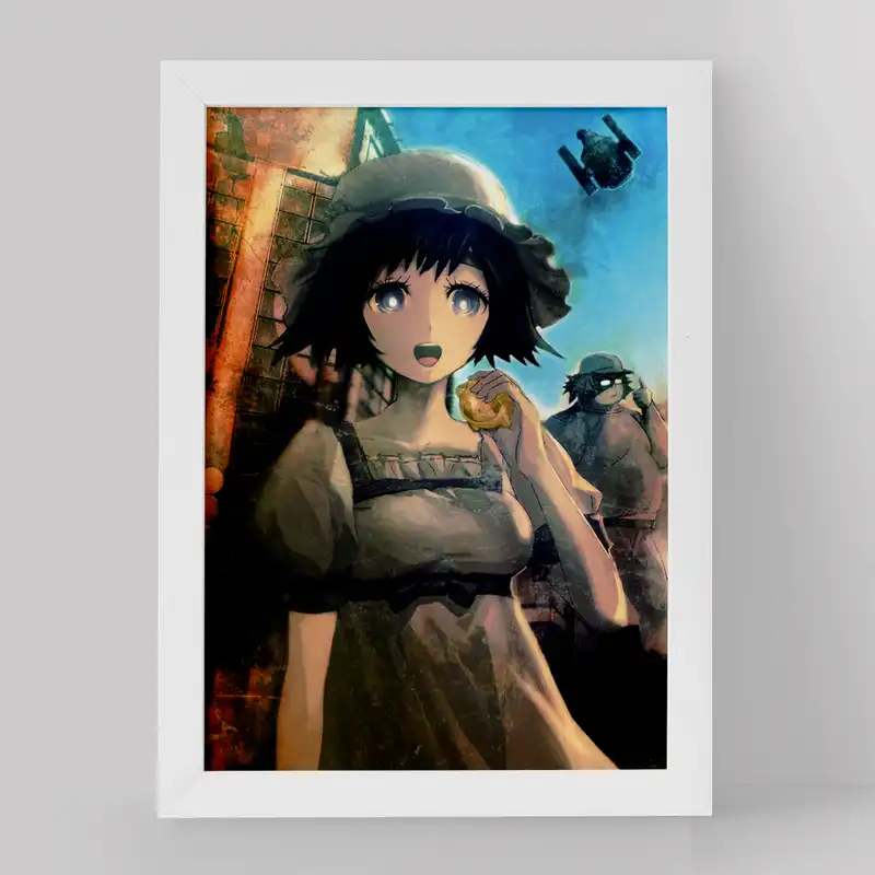 تابلو خندالو مدل کوریسو ماکیسه انیمه اشتاینز گیت کد 17488