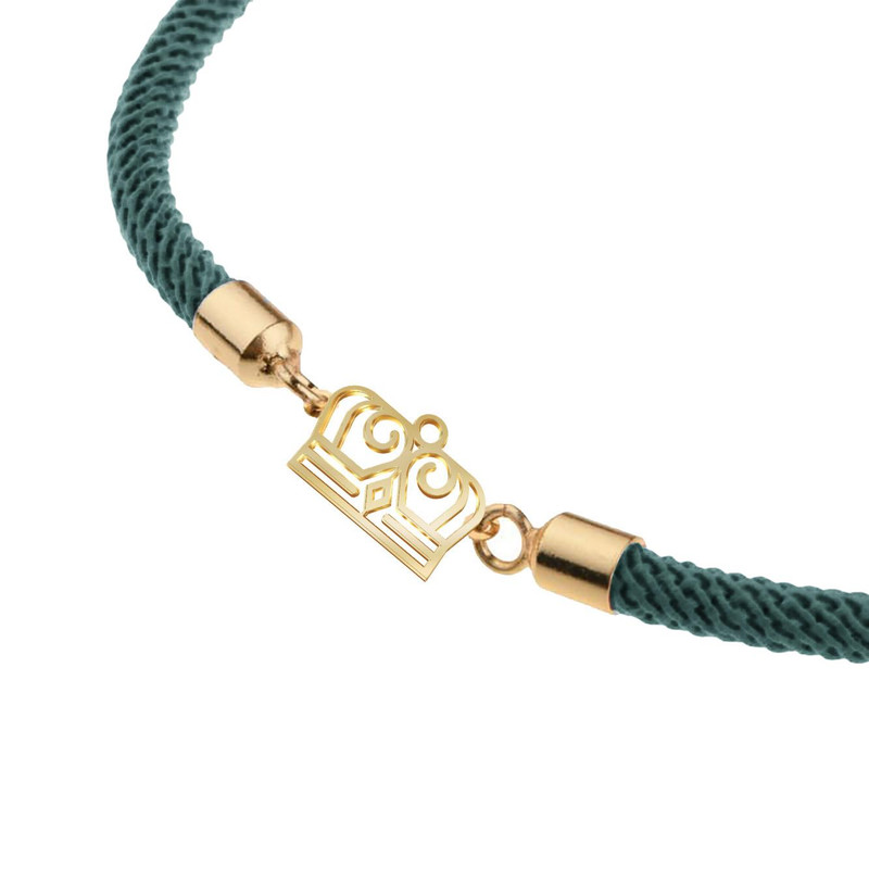 دستبند طلا 18 عیار زنانه مدوپد مدل تاج کد D16-10358