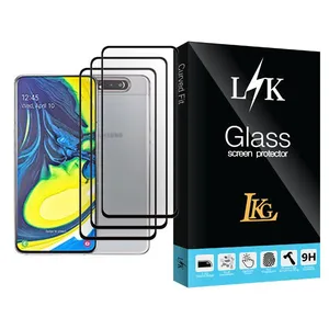 LKG LK Glass MIX003 Screen Protector For Samsung Galaxy A80 Pack Of 3