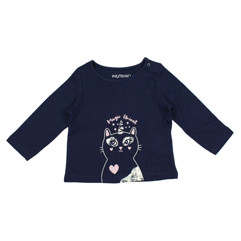 تی‌شرت  آستین بلند نوزادی اینکس تنسو مدل bd011