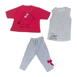 ست 3 تکه لباس دخترانه مدل خرگوشی