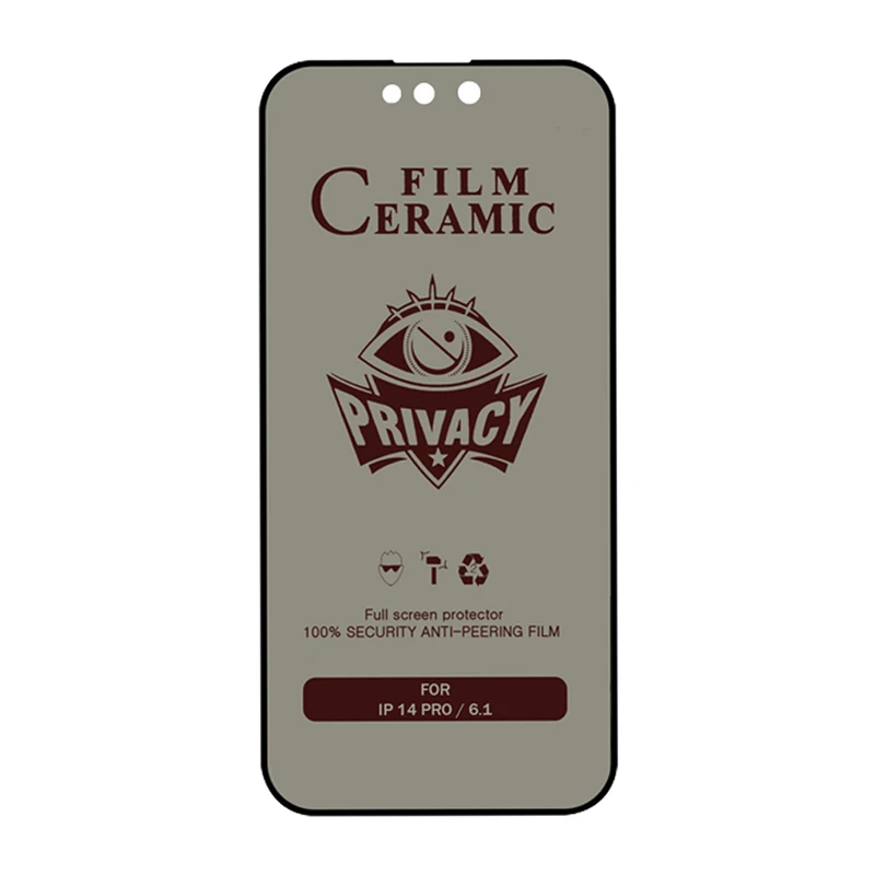 محافظ صفحه نمایش سرامیکی حریم شخصی شهر گلس مدل PRIVCERAMIC مناسب برای گوشی موبایل اپل iPhone 14 Pro  