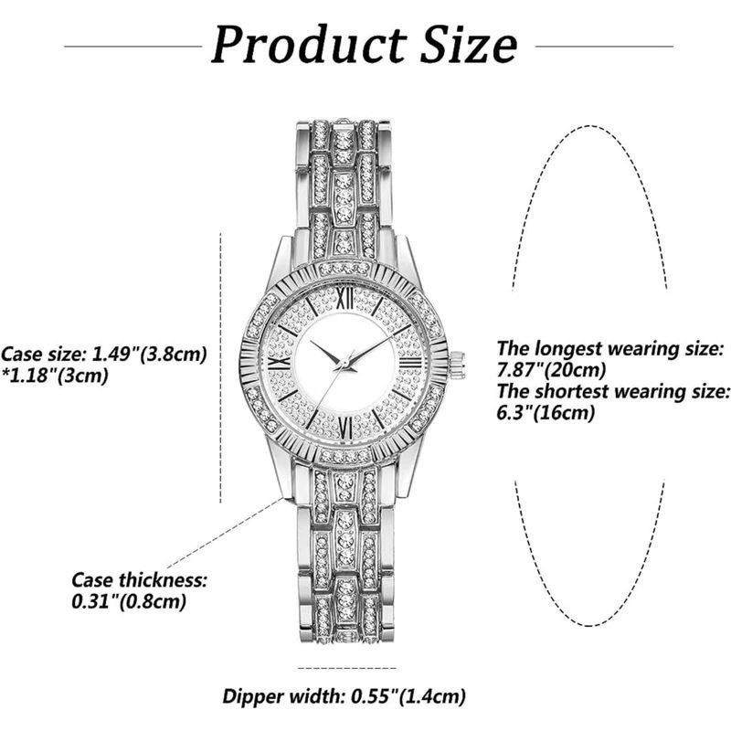 ساعت مچی عقربه ای زنانه مدل فول نگین Nn