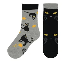 جوراب زنانه&nbsp;&nbsp;طرح گربه&nbsp;مدل تابه تا