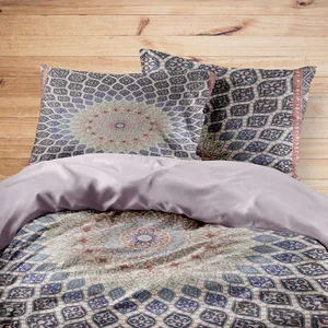 سرویس روتختی مدوپد طرح فرش قم گنبد اشکی مدل C-Ghom022 یک نفره 4 تکه