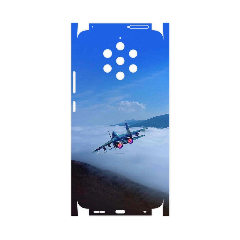 برچسب پوششی ماهوت مدل Fighter plane Su27-FullSkin مناسب برای گوشی موبایل نوکیا 9 Pureview