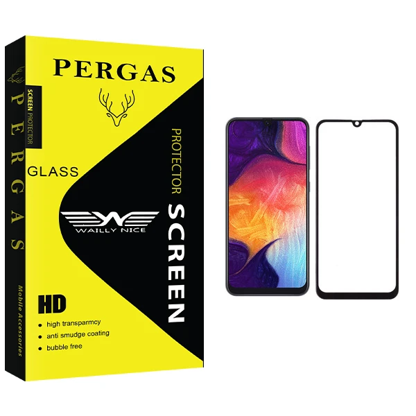 محافظ صفحه نمایش 5D وایلی نایس مدل Pergas Glass مناسب برای گوشی موبایل سامسونگ Galaxy A50