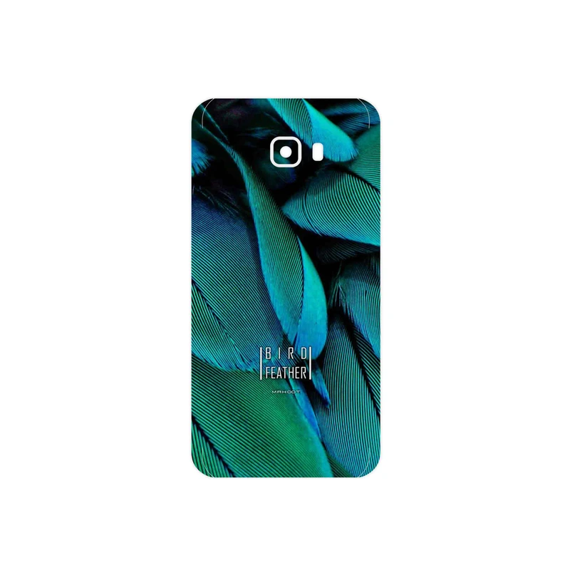 برچسب پوششی ماهوت مدل Green Feather مناسب برای گوشی موبایل سامسونگ Galaxy C7 Pro