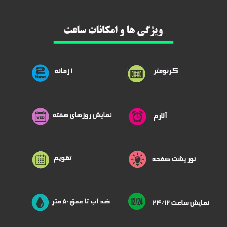 ساعت مچی دیجیتال اسکمی مدل 1450 BU