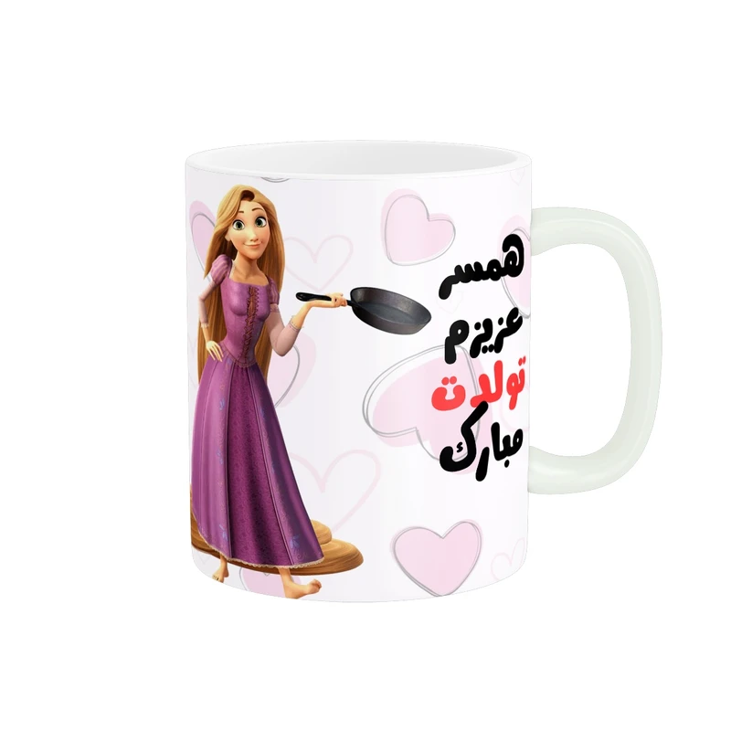 ماگ پاد آفرین مدل همسر عزیزم تولدت مبارک کد t-22