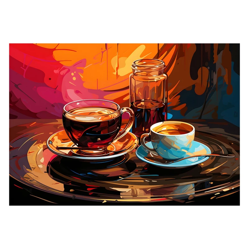 تابلو شاسی مدل کافه قهوه کد CF20