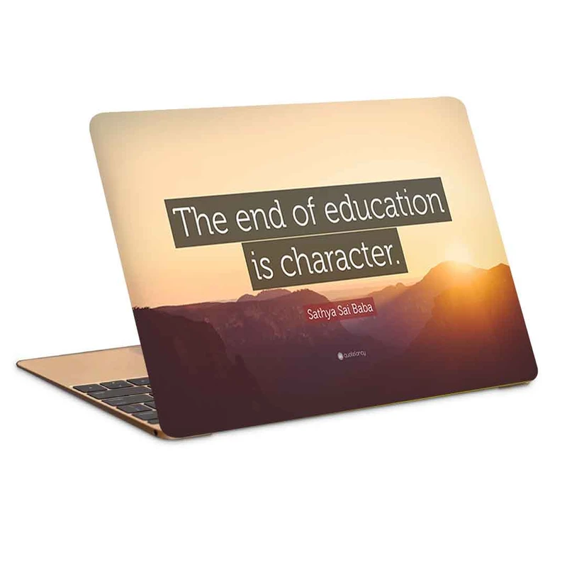 استیکر لپ تاپ طرح the end of educationکد c-912مناسب برای لپ تاپ 15.6 اینچ