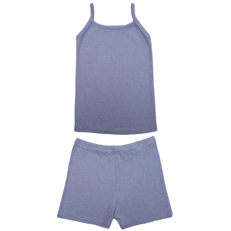 ست تاپ و شلوارک زنانه مدل کبریتی کد B