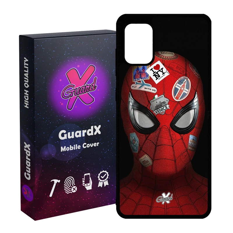 کاور گارد ایکس طرح Spider Man مدل Glass10033 مناسب برای گوشی موبایل سامسونگ Galaxy A31