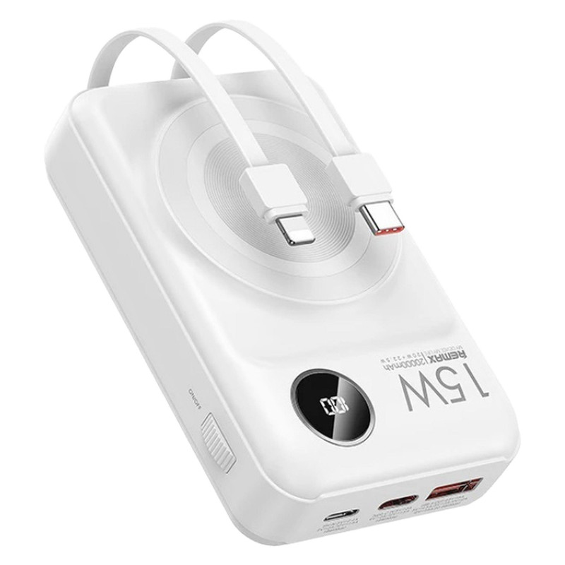 پاوربانک ریمکس مدل MagSafe Wireless Fast Charge RPP-527 ظرفیت 10000 میلی آمپر ساعت