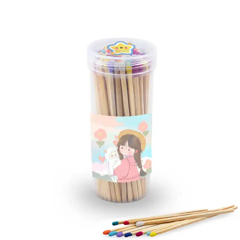 کبریت مدل استوانه ای طرح دختر و کلاه آفتابی