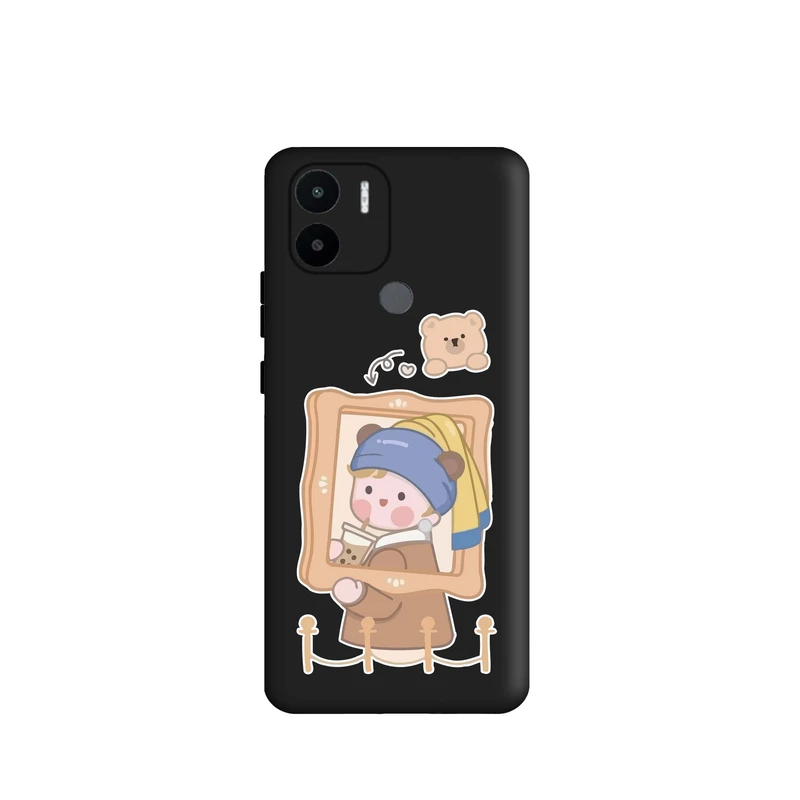 کاور قاب گارد طرح دخترانه هنری کد m6111 مناسب برای گوشی موبایل شیائومی Redmi A1 Plus / Redmi A2 Plus