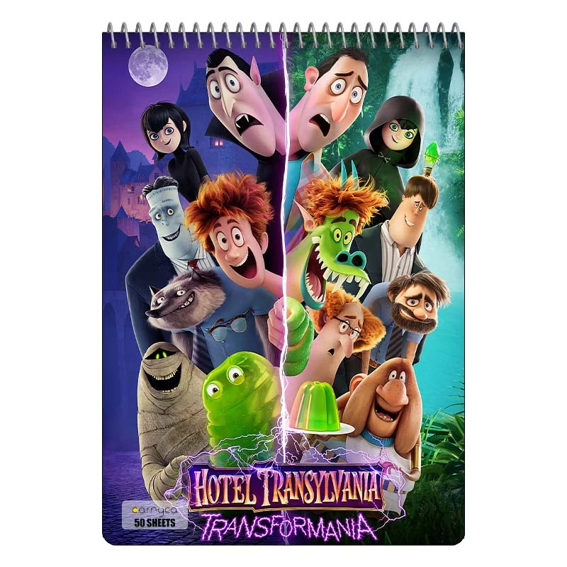 دفتر نقاشی 50 برگ سیمی کارنیکا طرح هتل ترانسیلوانیا Hotel Transylvania کد 60030