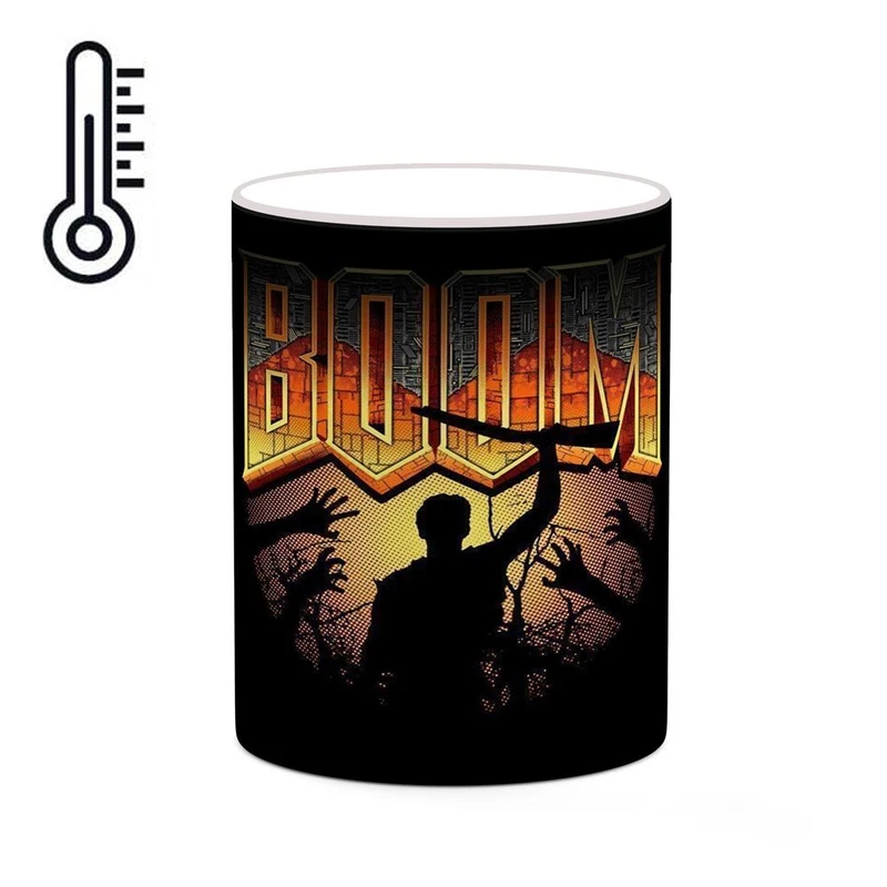 ماگ حرارتی کاکتی مدل بازی دووم Doom کد mgh28225