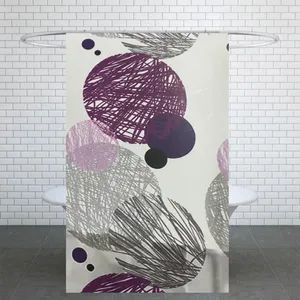 پرده حمام کد PH248 سایز 180x200 سانتی متر