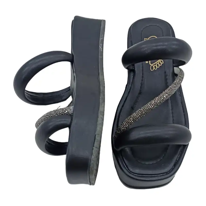 صندل زنانه مدل نفس رنگ مشکی