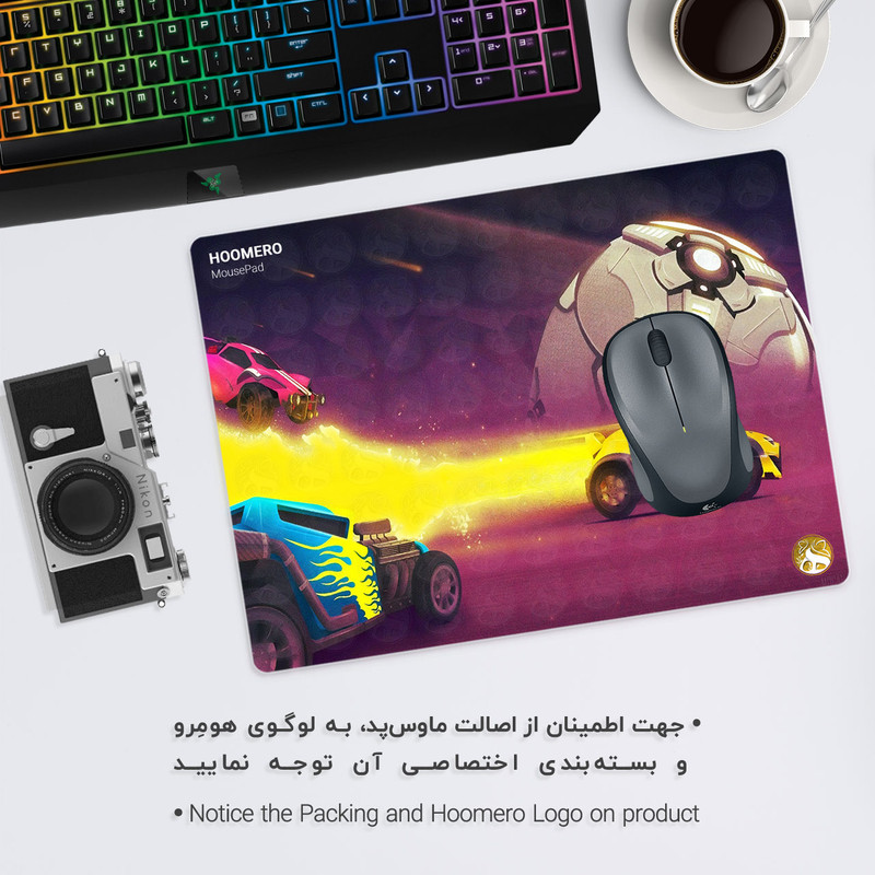ماوس پد هومرو طرح بازی Rocket League مدل A2276 1
