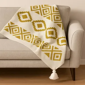 شال مبل و تخت مدل ژاکارد سایز 200x150 سانتی متر