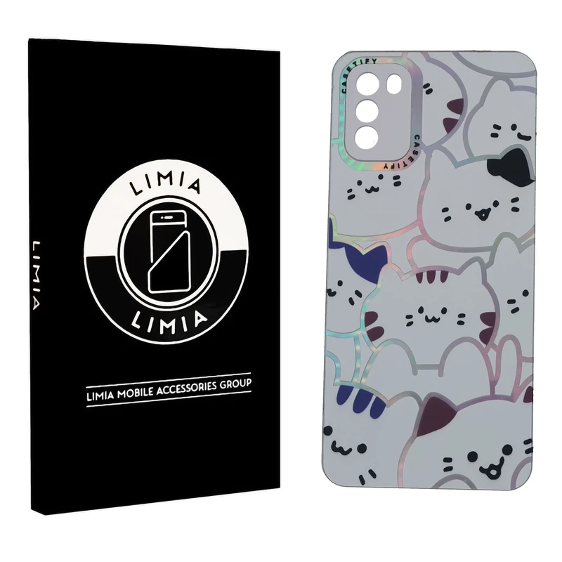 کاور لیمیا مدل فانتزی پشت شیشه ای طرح عروسکی شبرنگی مناسب برای گوشی موبایل سامسونگ Galaxy A03s