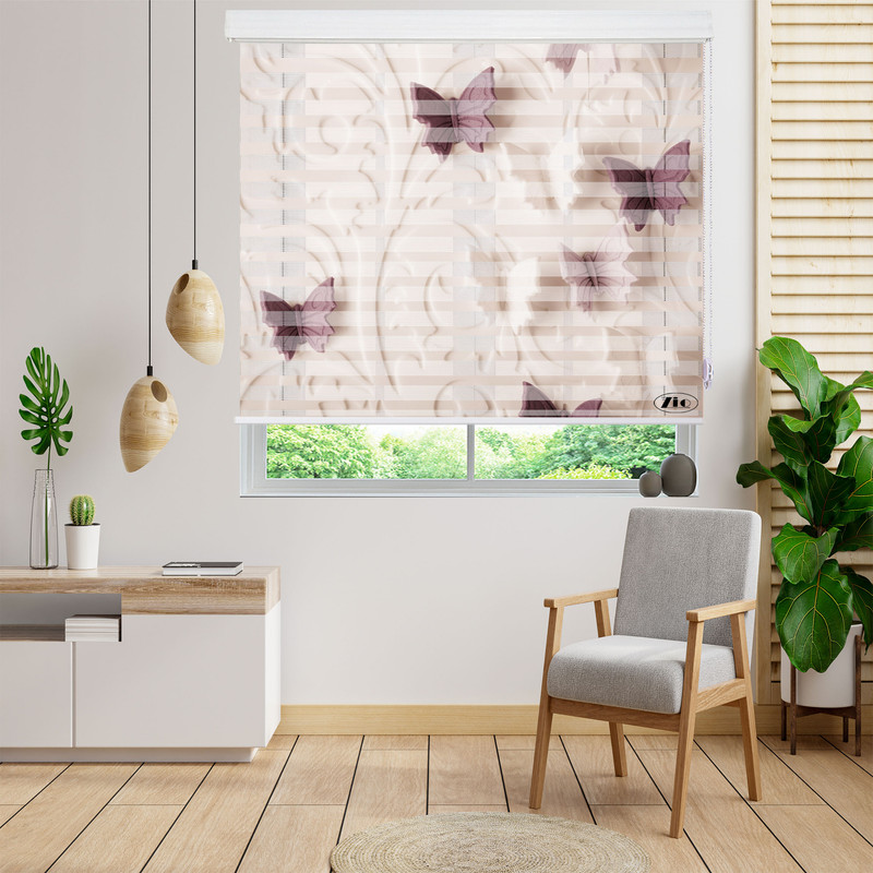 پرده زبرا زیو مدل 3D-1144 سایز 200x150 سانتی متر