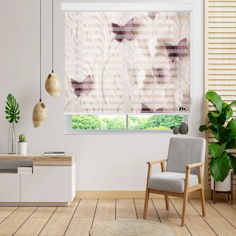 پرده زبرا زیو مدل 3D-1144 سایز 200x200 سانتی متر