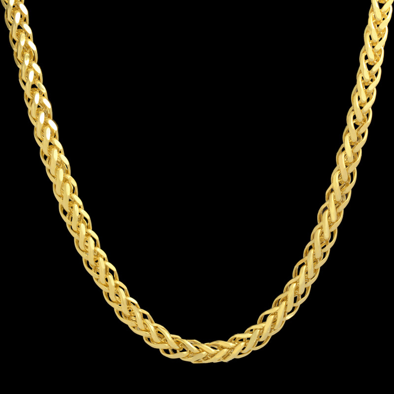 زنجیر طلا 18 عیار زنانه طلای مستجابی مدل میرو ضخیم کد Z55