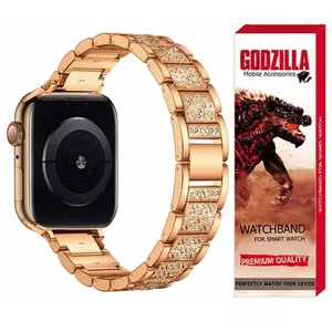 بند گودزیلا مدل 3Bead Diamond مناسب برای اپل واچ سری 4 38 / 40 میلی متر