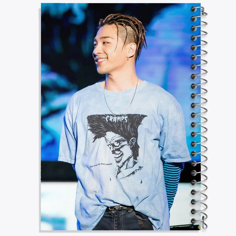 دفتر نقاشی 50 برگ خندالو مدل ته یانگ گروه بیگ بنگ BIGBANG کد 12560