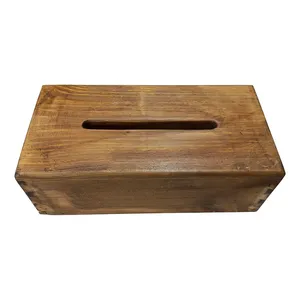 جعبه دستمال کاغذی مدل چوب روسی کد 01