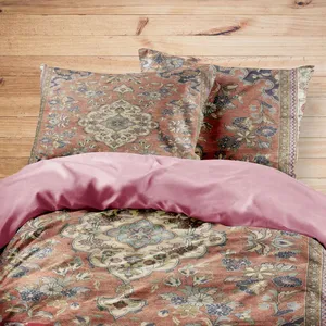 سرویس روتختی مدوپد طرح فرش قم لچک و ترنج مدل C-Ghom004 یک نفره 4 تکه