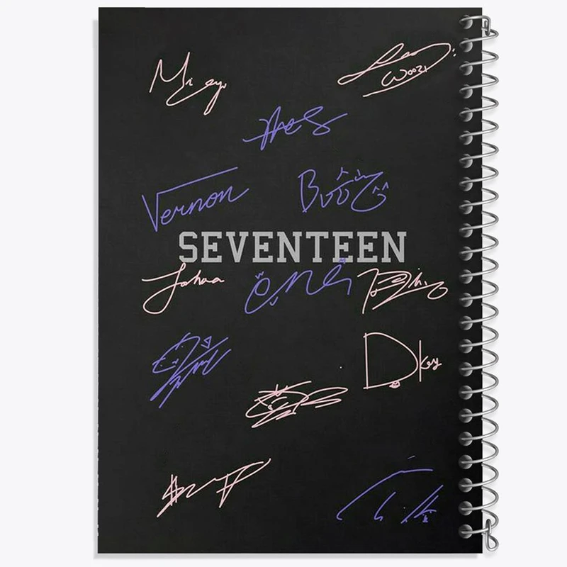 دفتر لیست خرید 50 برگ خندالو طرح گروه سونتین Seventeen کد 21664