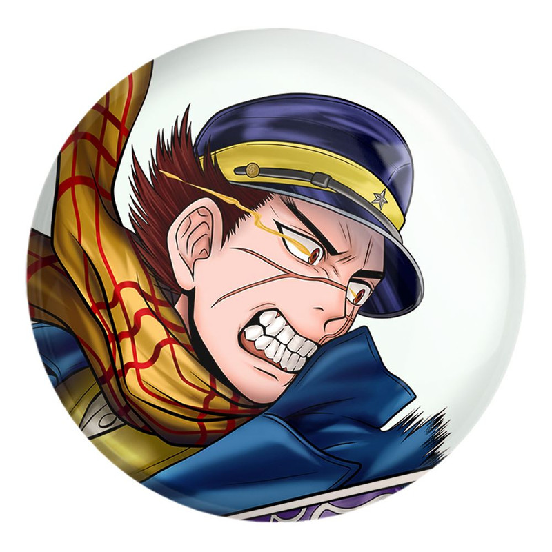 پیکسل خندالو طرح سایچی انیمه کامویی طلایی Golden Kamuy کد 23742 مدل بزرگ