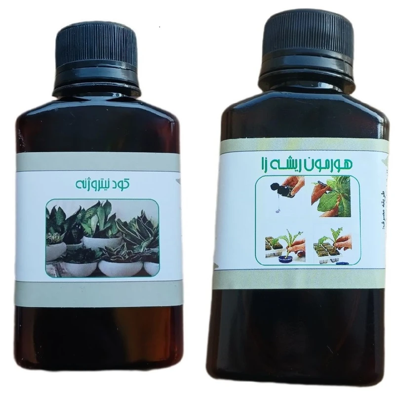 کود مایع نیتروژنه و هورمون ریشه زا مدل life - D حجم 110 میلی لیتر بسته 2 عددی