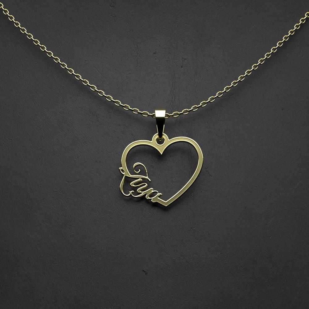 گردنبند طلا 18 عیار زنانه مدوپد مدل اسم ضیا ziya کد HE2-1-1139 -  - 3